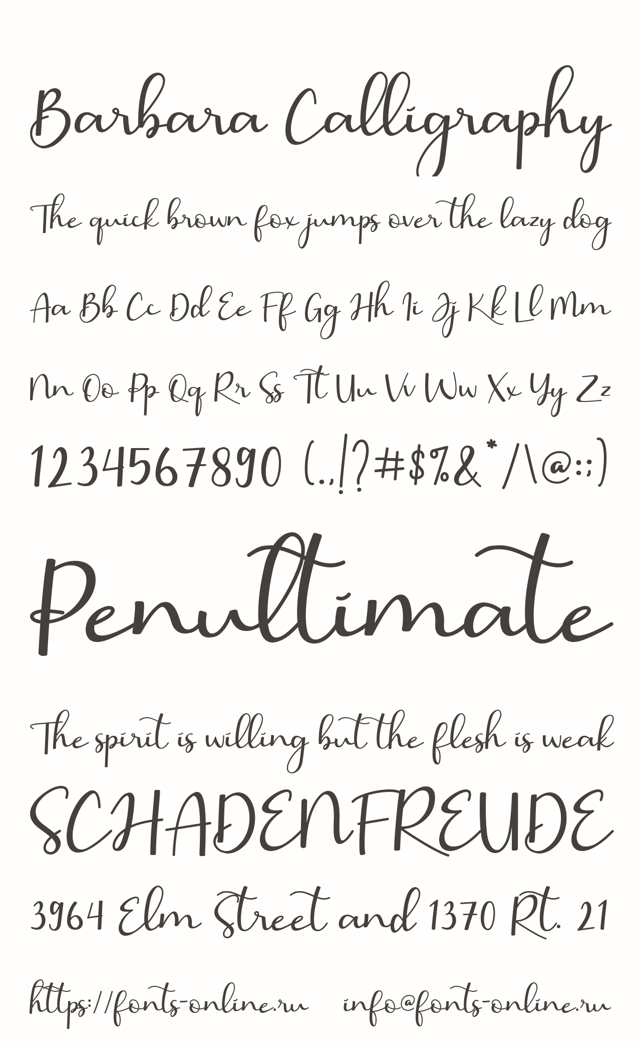 Barbara Calligraphy Free Font Download